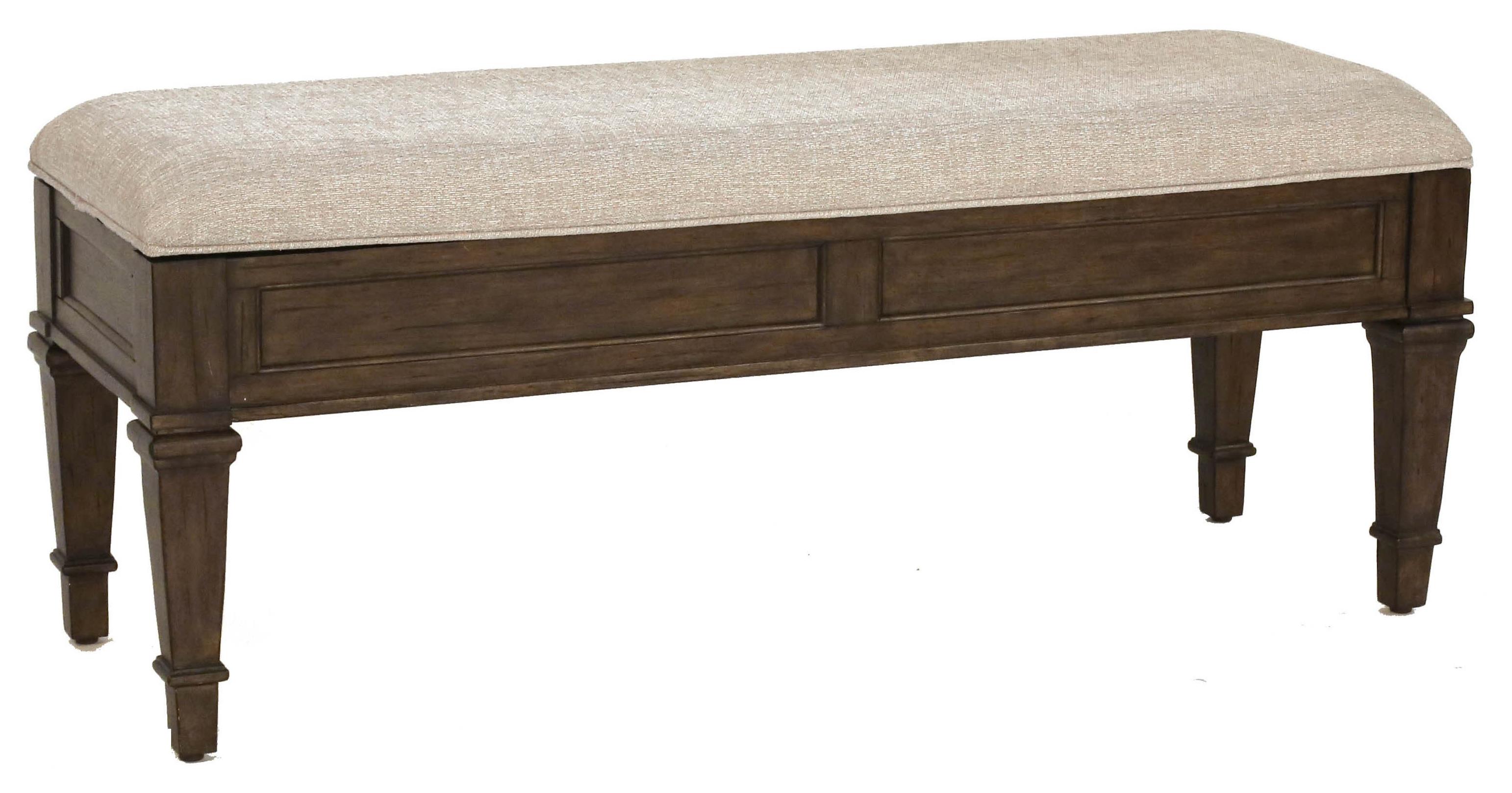 Aamerica Gallatin Gln Tm 5 95 0 Solid Mahogany Upholstered Storage