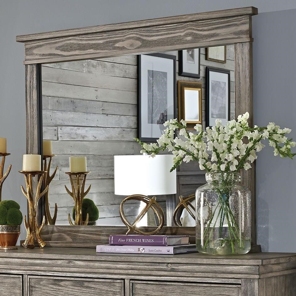 Aamerica Glacier Point Transitional Dresser Mirror With Solid Wood