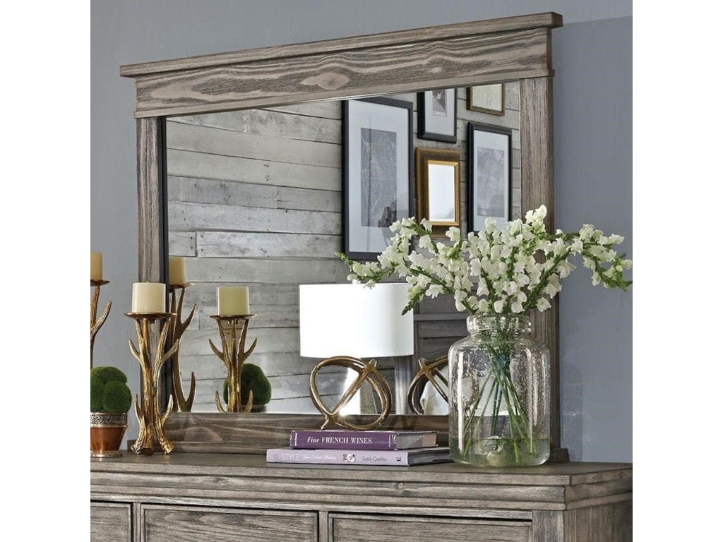 Aamerica Glacier Point Transitional Dresser Mirror With Solid Wood