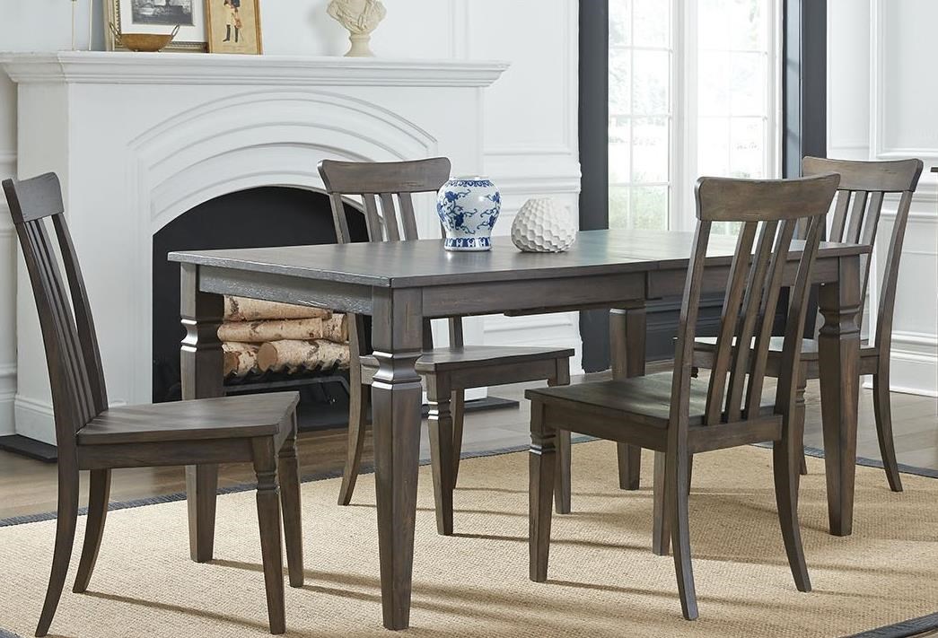 Kingston Dining Room Set / Aamerica Kingston Kin Dg 6 71 0 4x3 65 K Transitional 5 Piece Counter Height Table Set Gill Brothers Furniture Pub Table And Stool Sets - Wrapped in brown tapestry fabric comfortable high back chairs feature tufted design and nail heads.