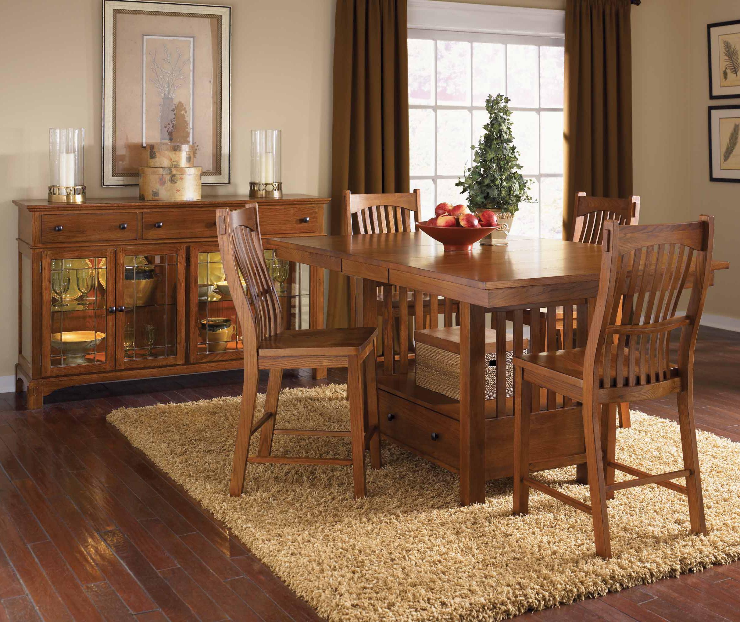 Aamerica Laurelhurst 5 Piece Rectangular Gathering Height Table