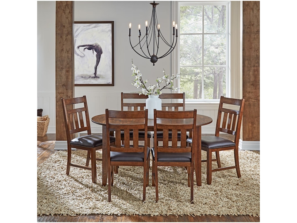 Aamerica Mason 7 Piece Oval Table And Chair Dining Set Wayside Furniture Dining 7 Or More Piece Sets