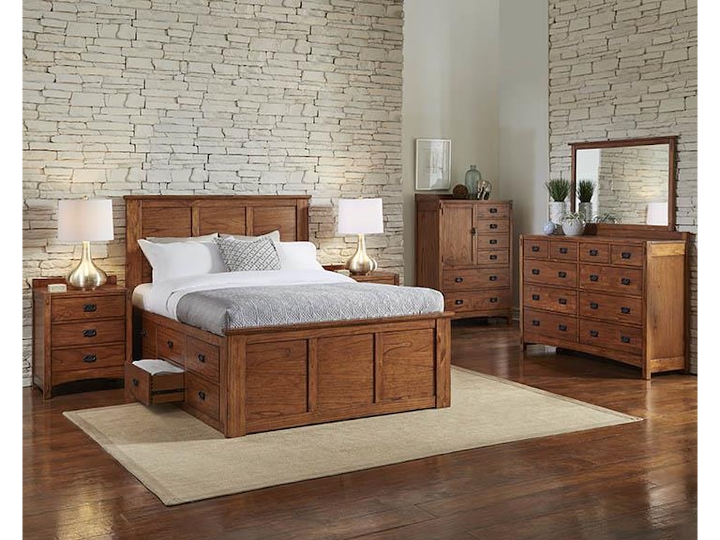 AAmerica Mission HillCalifornia King Captain Bed