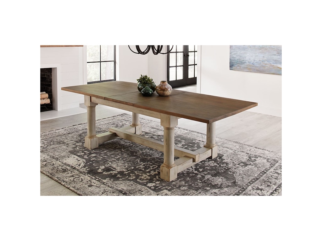 Aamerica Monastery Cottage Style Solid Wood Trestle Table With