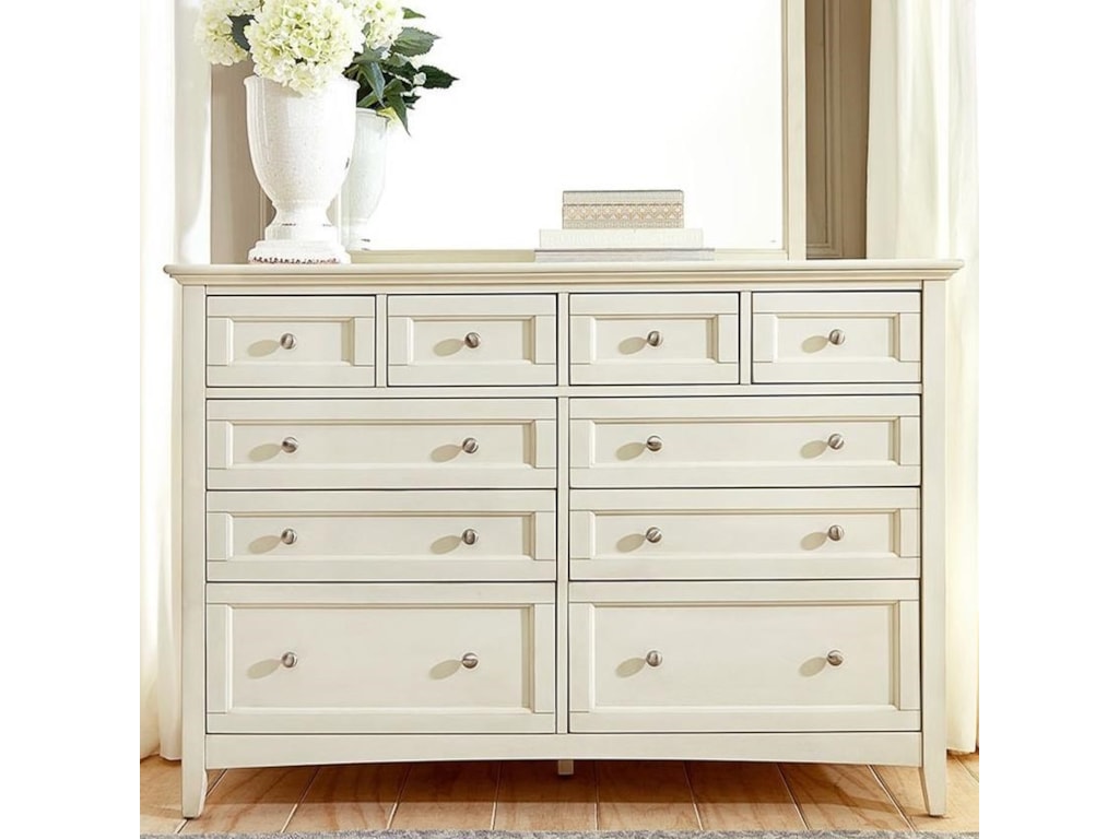 Aamerica Northlake Cottage Style Master Dresser With Metal Hardware Conlin S Furniture Dressers Cottage Style Chest Of Drawers