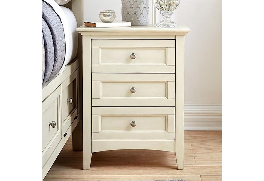Aamerica Northlake Nrl Wt 5 75 0 Cottage Style Nightstand With