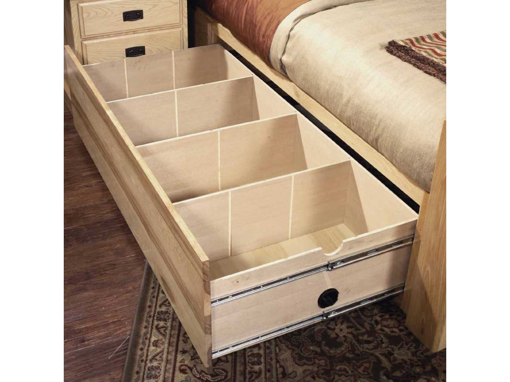 AAmerica MastelQueen Arch Panel Bed W/Storage Box