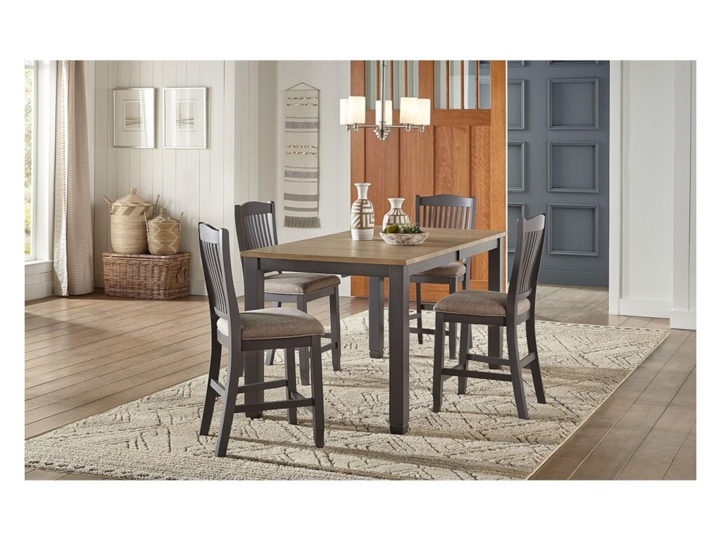 AAmerica Port TownsendSlatback Upholstered Stool