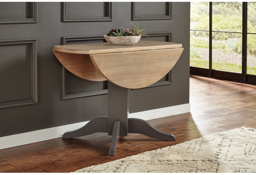 Aamerica Port Townsend 42 Round Drop Leaf Dining Table Wilson S Furniture Kitchen Tables