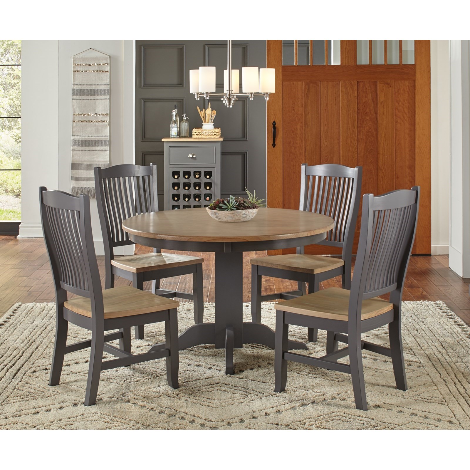 Aamerica Port Townsend 48 Round Dining Table Furniture Superstore Rochester Mn Kitchen Tables