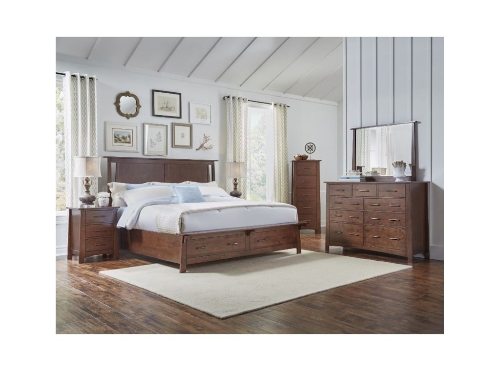 AAmerica SodoKing Panel Storage Bed