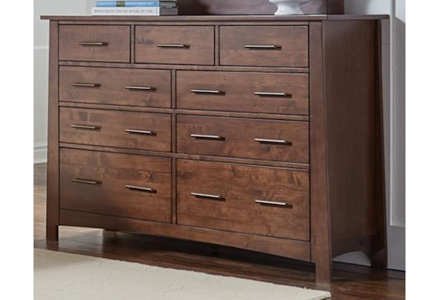 Mika Nine Drawer Dresser With Felt Lined Top Drawers Rotmans