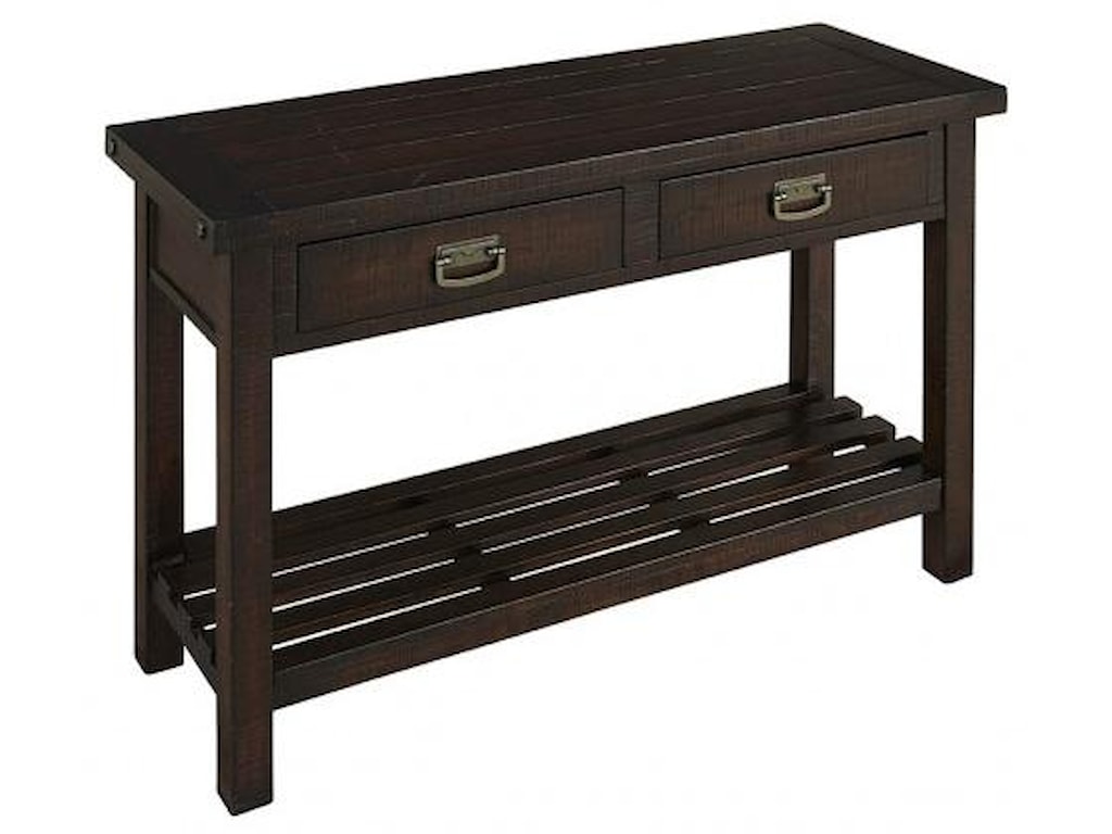 Aamerica Sundance Mission Style Sofa Table With 2 Drawers Rooms Aamerica Sundancesofa Table