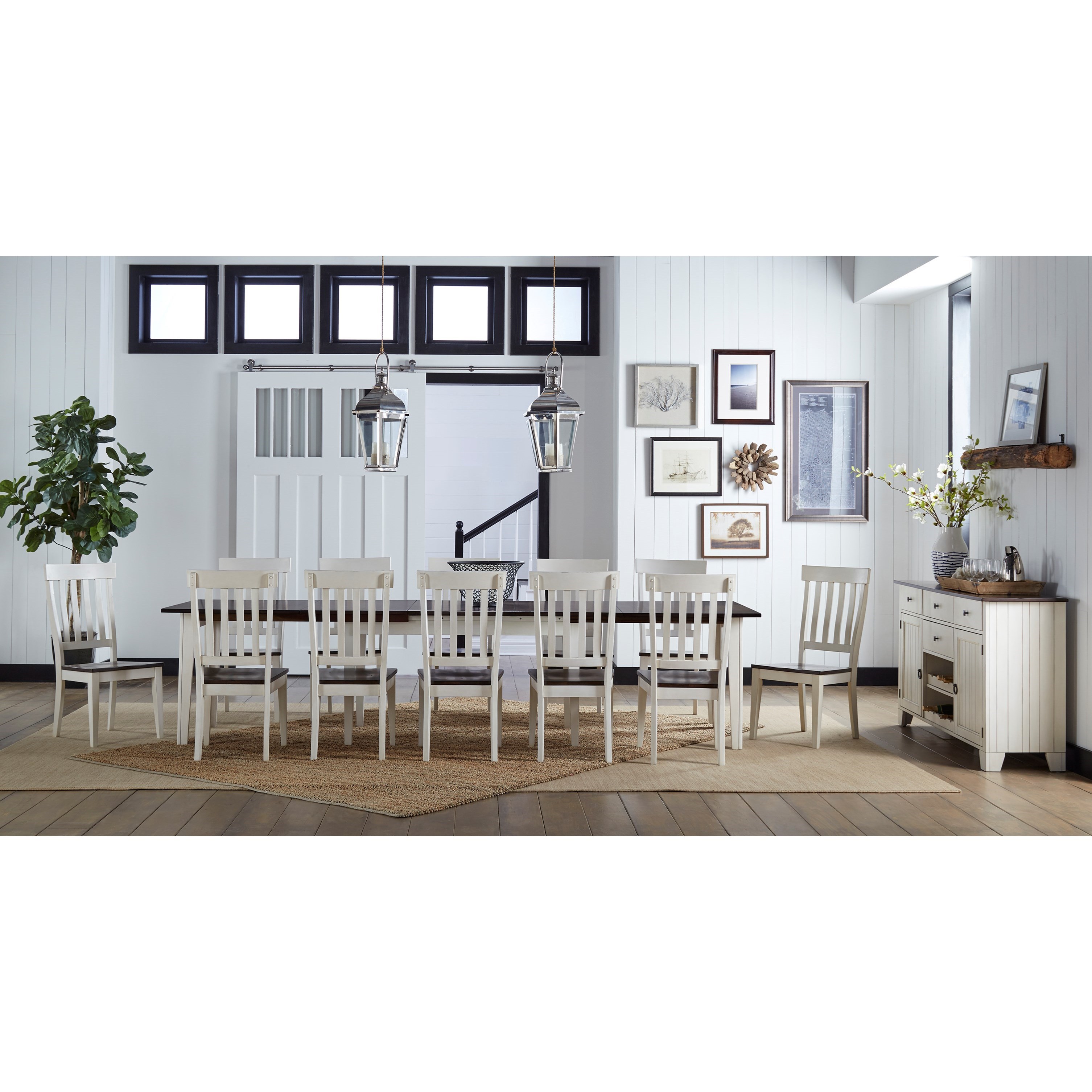 Aamerica Toluca Tol Ch 2 35 K Solid Wood Slat Back Side Chair Gill Brothers Furniture Dining Side Chairs