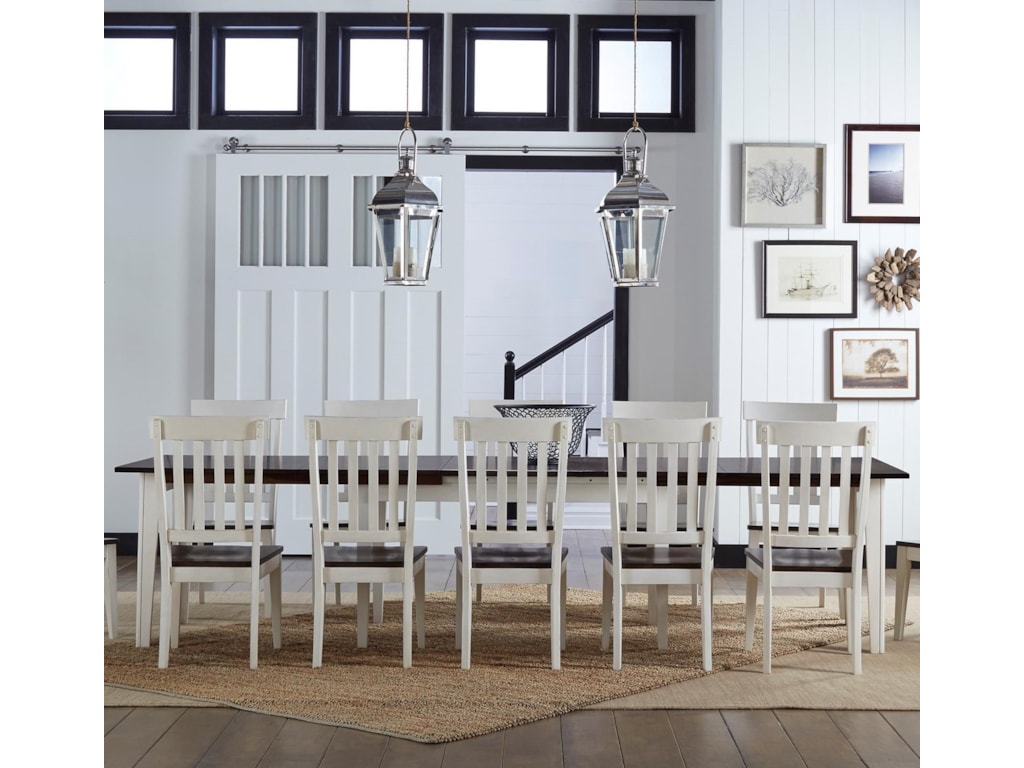 Aamerica Toluca Solid Wood Leg Table With 3 Self Storing Leaves Aamerica Toluca Solid Wood Leg Table With 3 Self Storing Leaves