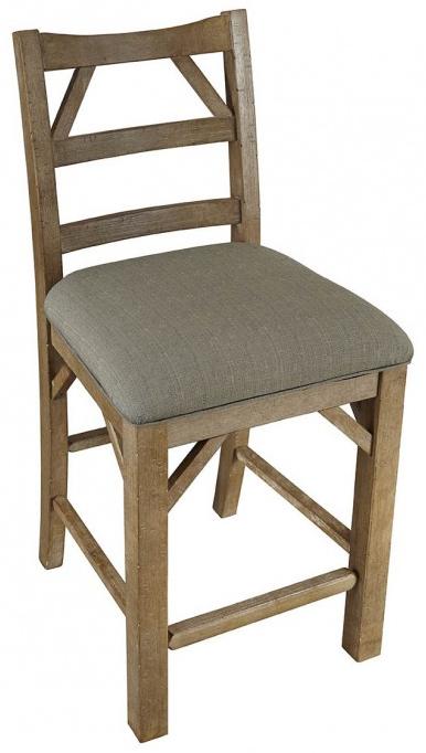 Aamerica West Valley Rustic Casual Ladder Back Stool Howell