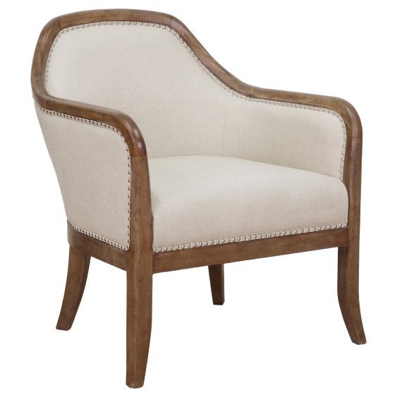 upholstered occasional arm chair