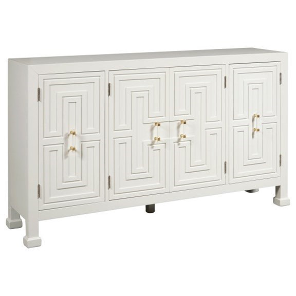 Accentrics Home Sideboards And Buffets Modern Geometric White 4
