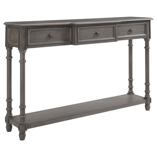 Accentrics Home Small Space 3 Drawer Entryway Console Table Lindy S Furniture Company Sofa Tables Consoles The darker areas have been buffed with the and then i was ready to attach them to the drawers. drawer entryway console table