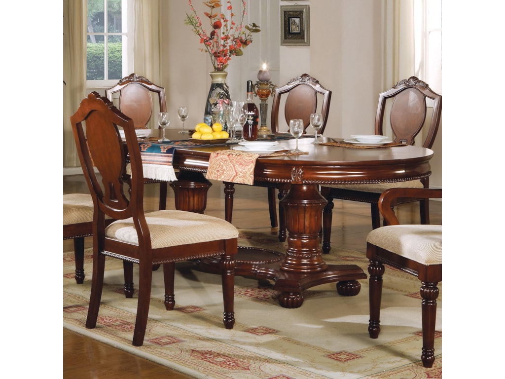 Acme Furniture 11800Double Pedestal Table