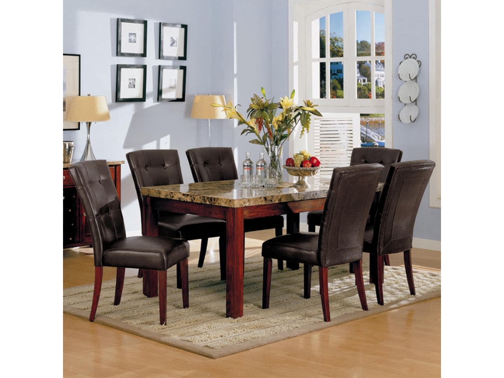 Acme Furniture 7045Bologna 7 Piece Dining Set