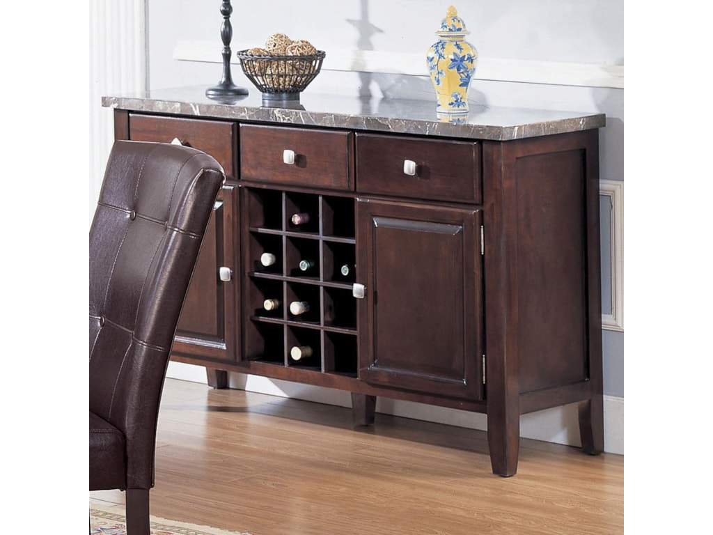 Acme Furniture 7058Server with Marble Top