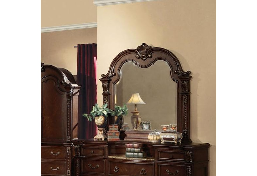 Acme Furniture Anondale Traditional Dresser Top Mirror Dream