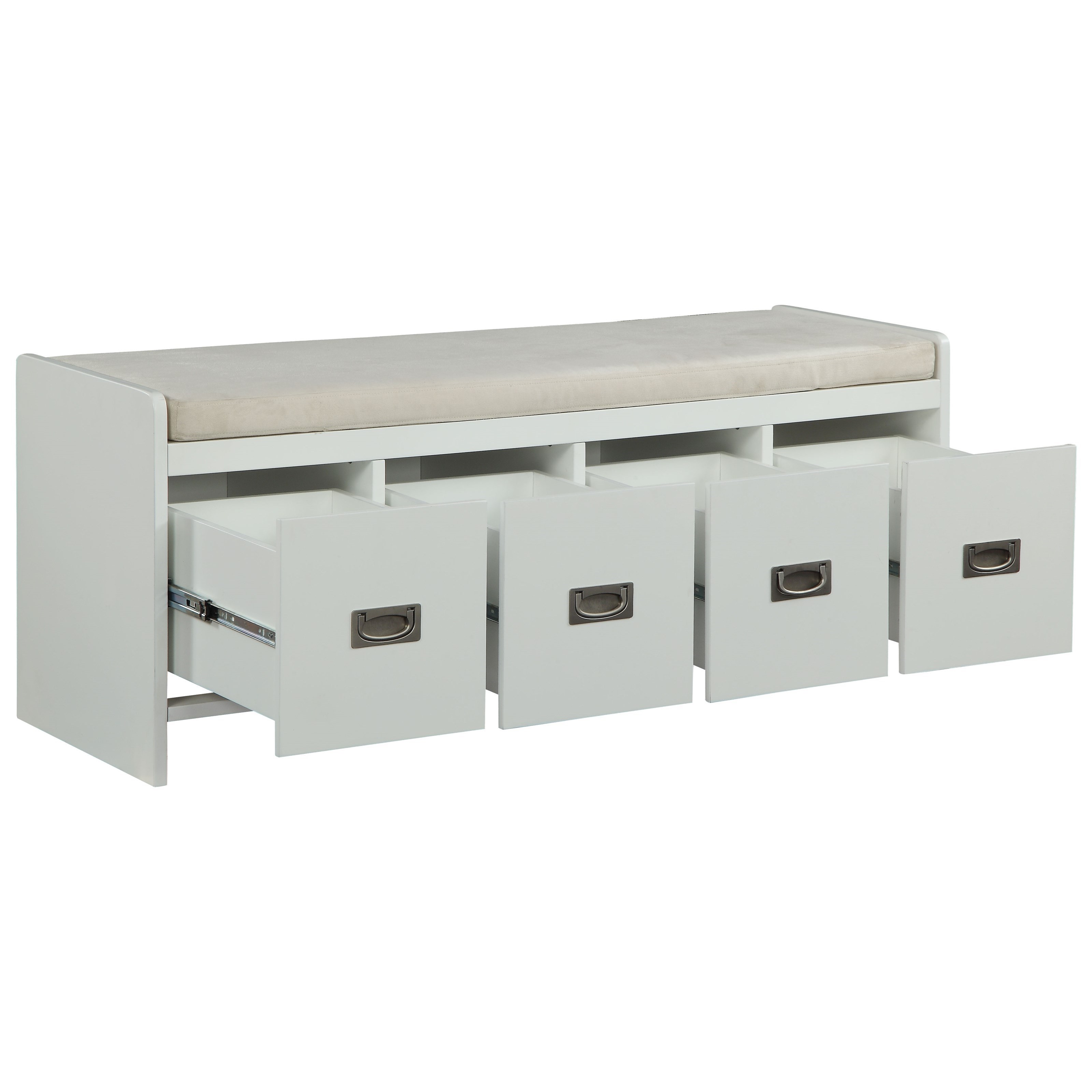 Acme Furniture Berci Storage Bench With Upholstered Bench Rooms