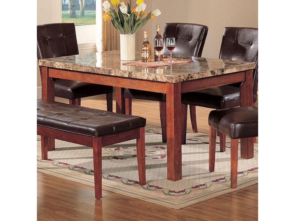 Bologna Rectangular Marble Top Dining Table By Acme Furniture At Rooms For Less