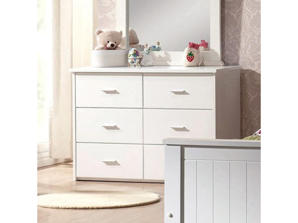 Acme Furniture Bungalow6 Drawer Dresser