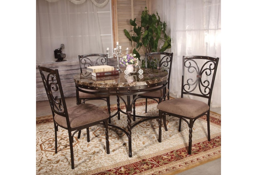 Rectangular Faux Marble Top Table And 4 Leather Chairs For Kitchen Room Lumisol 5 Piece Dining Table Set For Small Space Table Chair Sets Zuiverlucht Home Kitchen