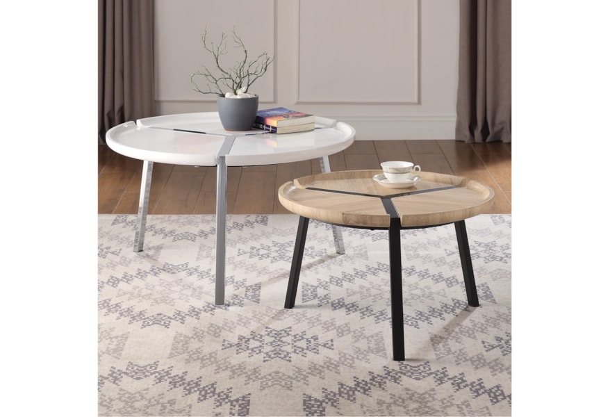 Acme Furniture Casia 84910 Contemporary Nesting Table Set Del Sol Furniture Cocktail Coffee Tables