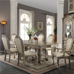Acme Furniture Chateau De Ville 7 Piece Formal Dining Set With