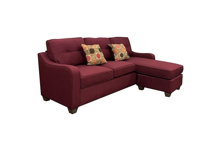 Acme Furniture Cleavon II 53740 Sectional Sofa (Rev. Chaise) & 2 Pillows |  Corner Furniture | Sectional Sofas
