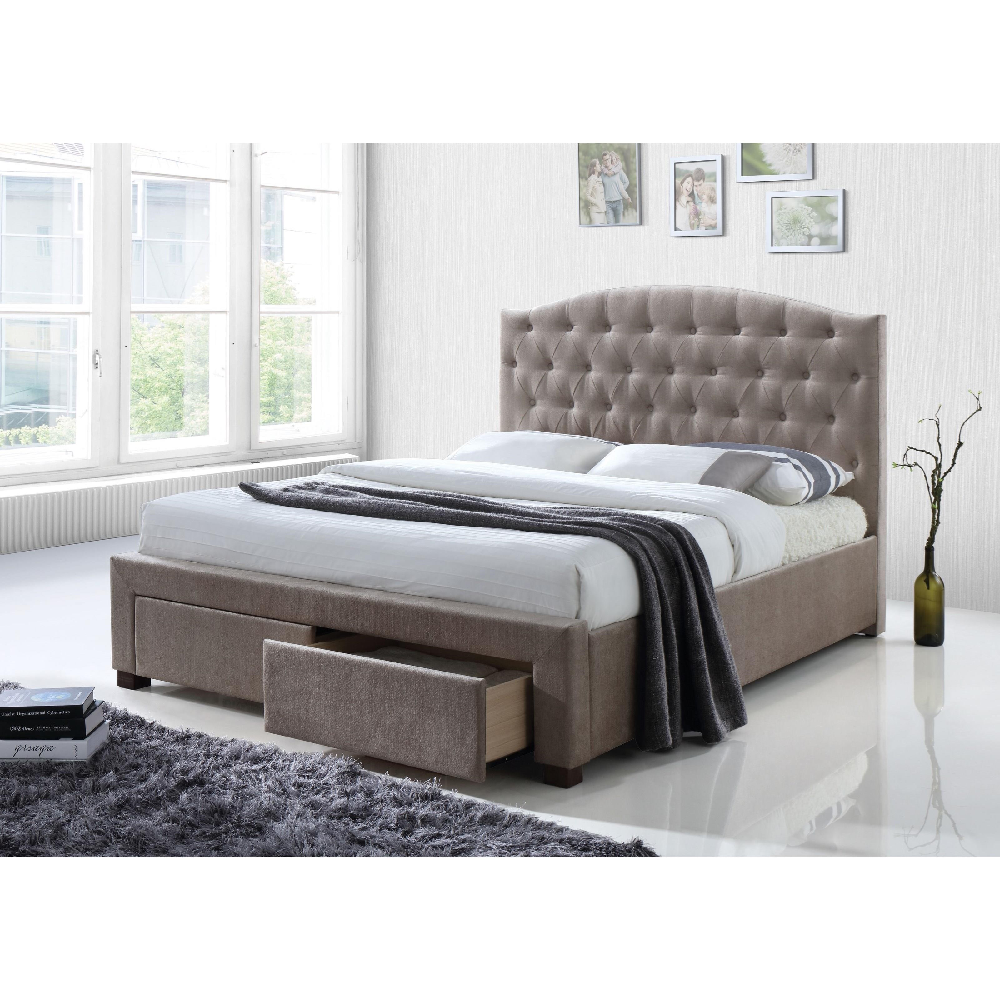 Acme Furniture Denise 25667ek Eastern King Bed W Storage Nassau