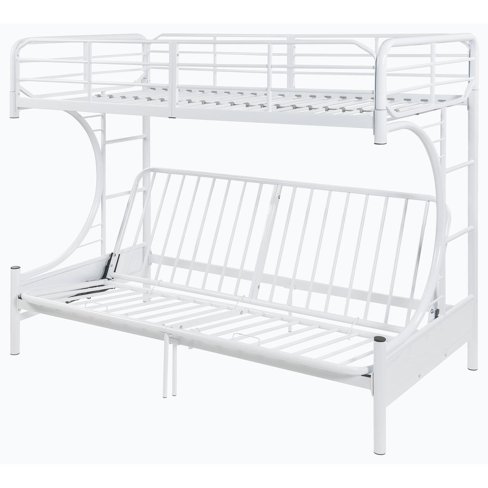 Acme Furniture Eclipse Kid S Twin Over Full Bunk Bed With Futon Option Dream Home Interiors Bunk Beds