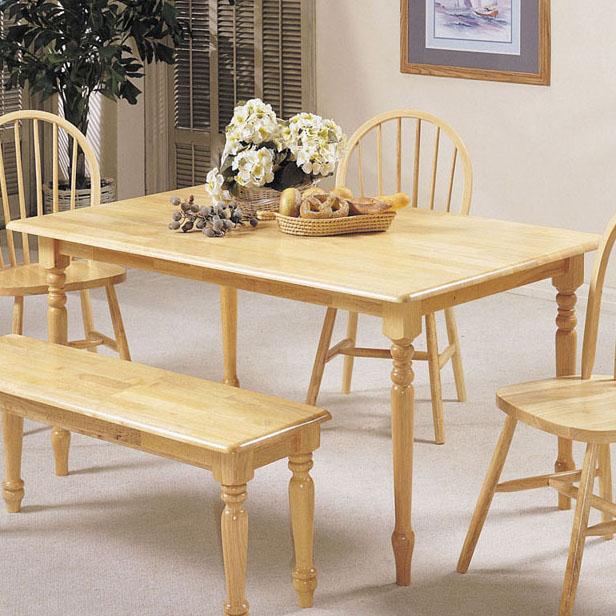 Acme Furniture Farmhouse Rectangular Leg Dining Table Rooms For