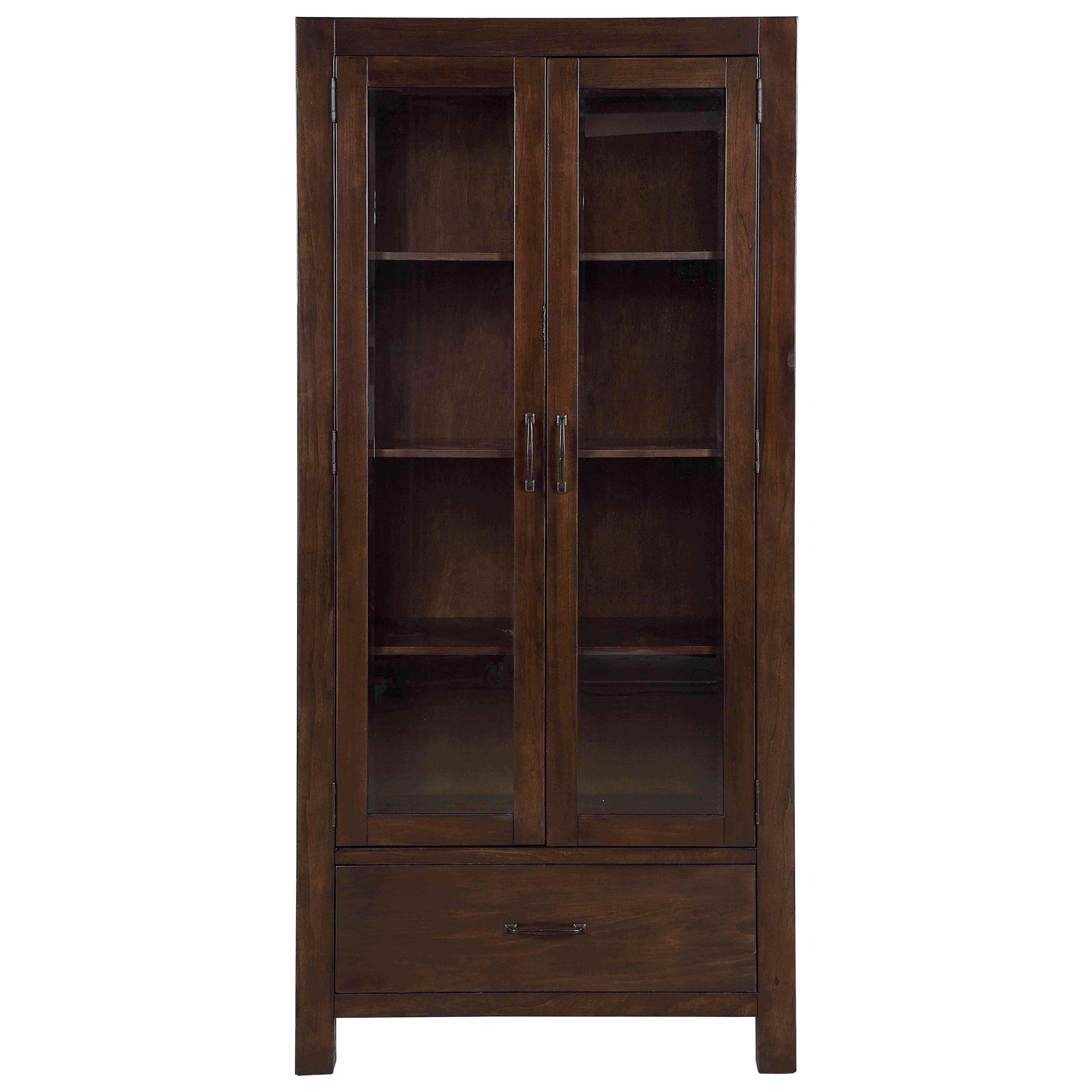 Acme Furniture Hadrius Transitional Curio Cabinet With Glass Doors