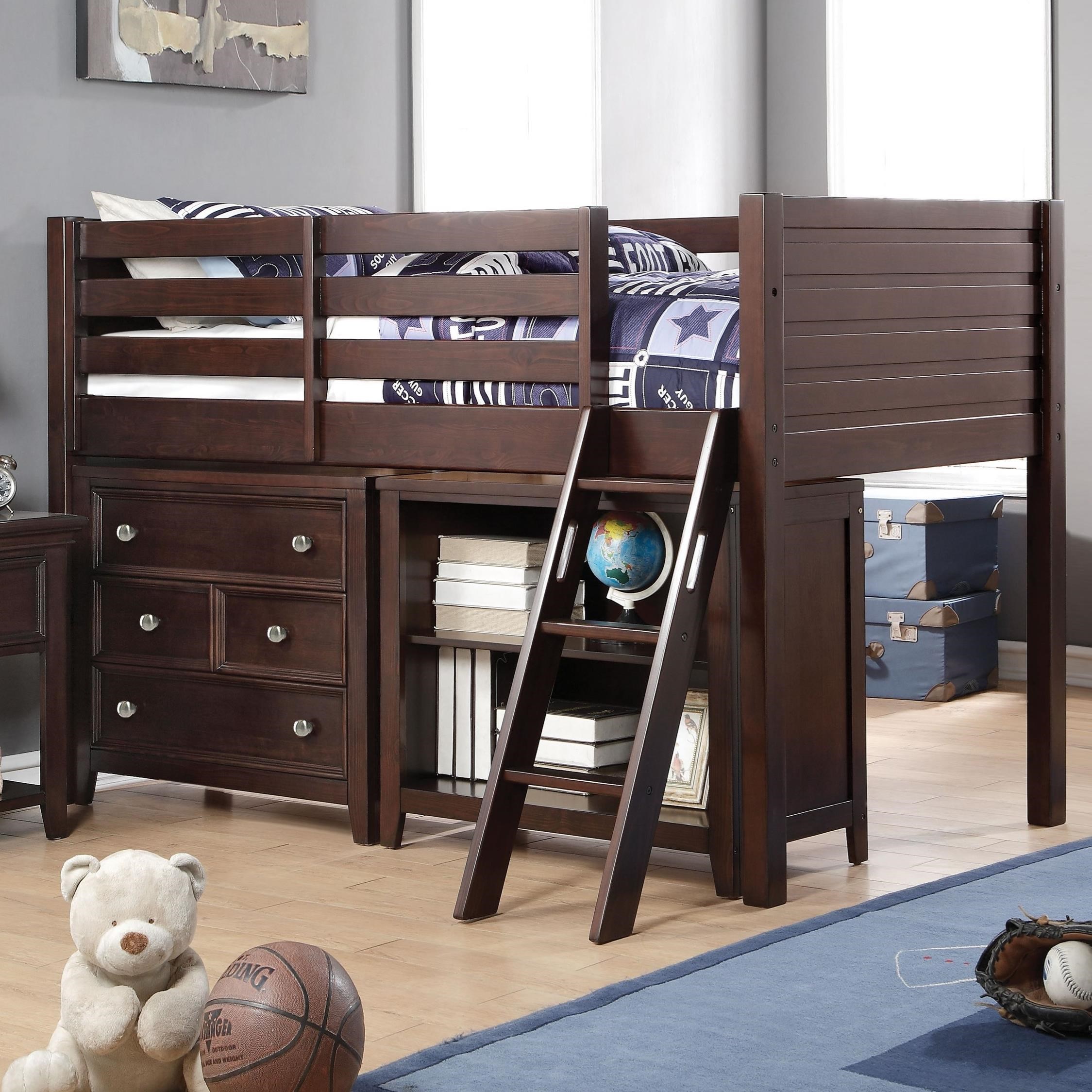 Acme Furniture Lacey 37660 Twin Loft Bed With Storage Nassau