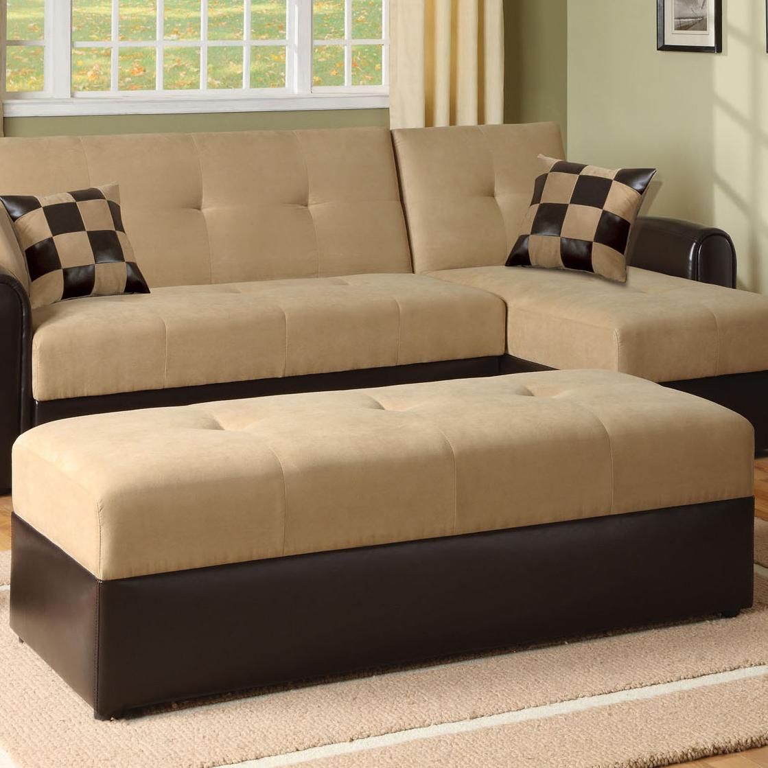 Acme Furniture Lakeland 05777w Contemporary Ottoman Corner