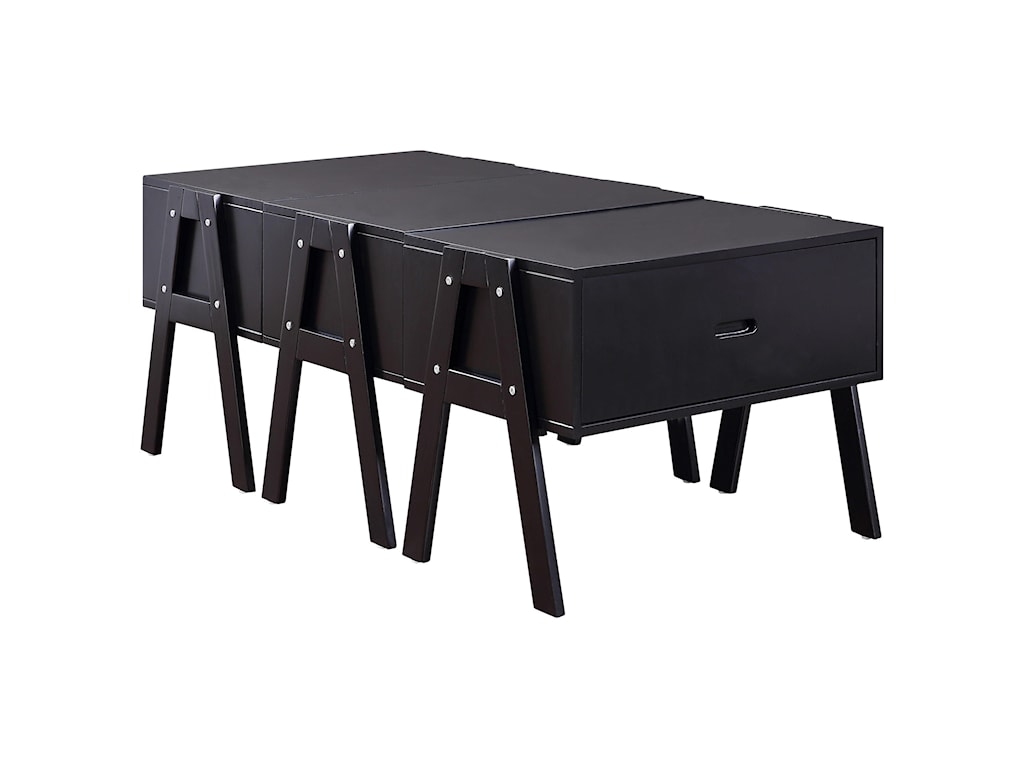 Acme Furniture Lonny 84150 Convertible Coffee Table Folds Into
