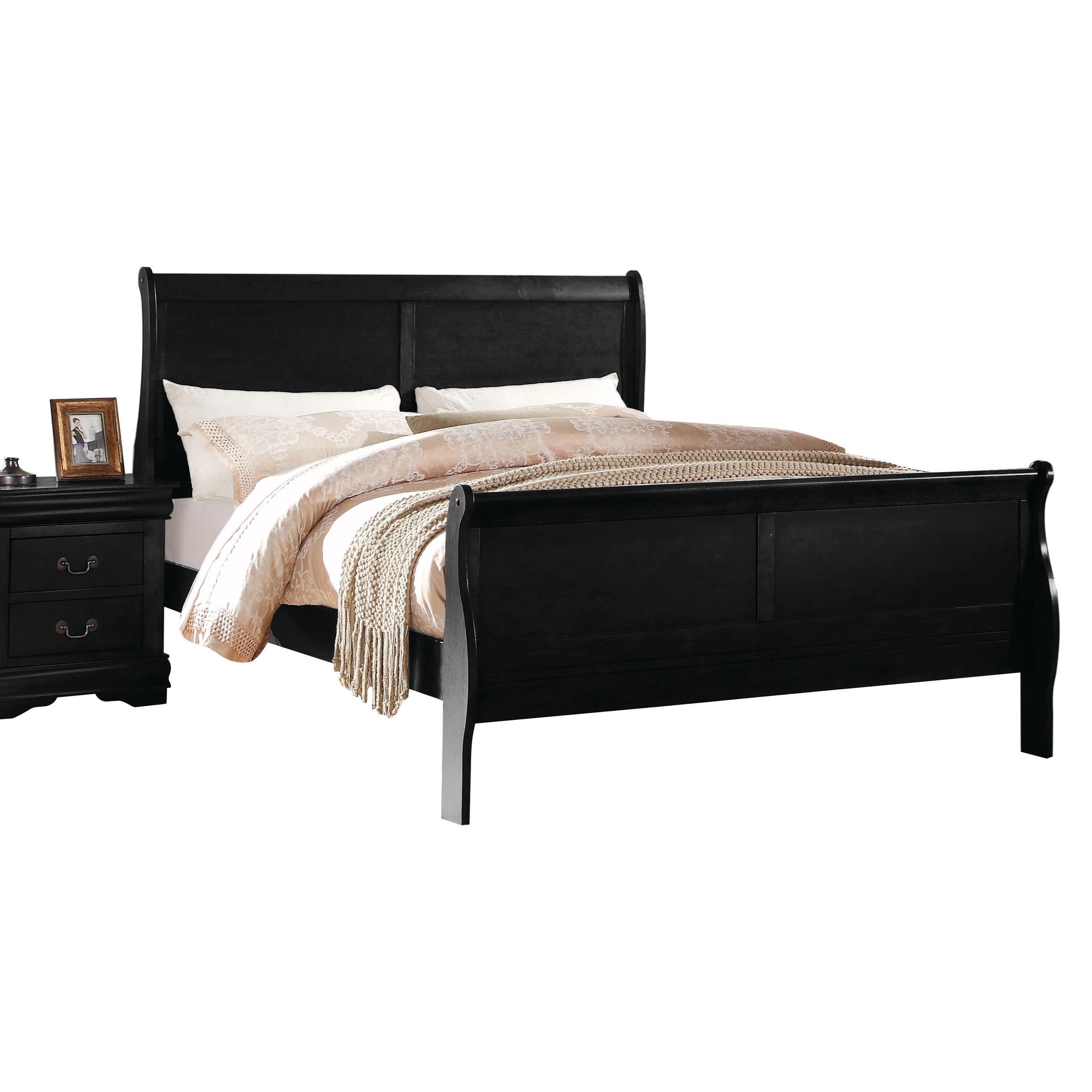 Acme Furniture Louis Philippe 23737f Full Bed Fb 29 H Corner Furniture Panel Beds