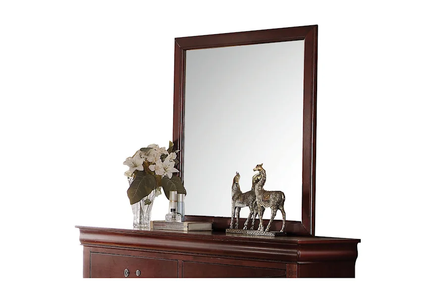 Louis Philippe Platinum Dresser and Mirror New Furniture Factory Outlet