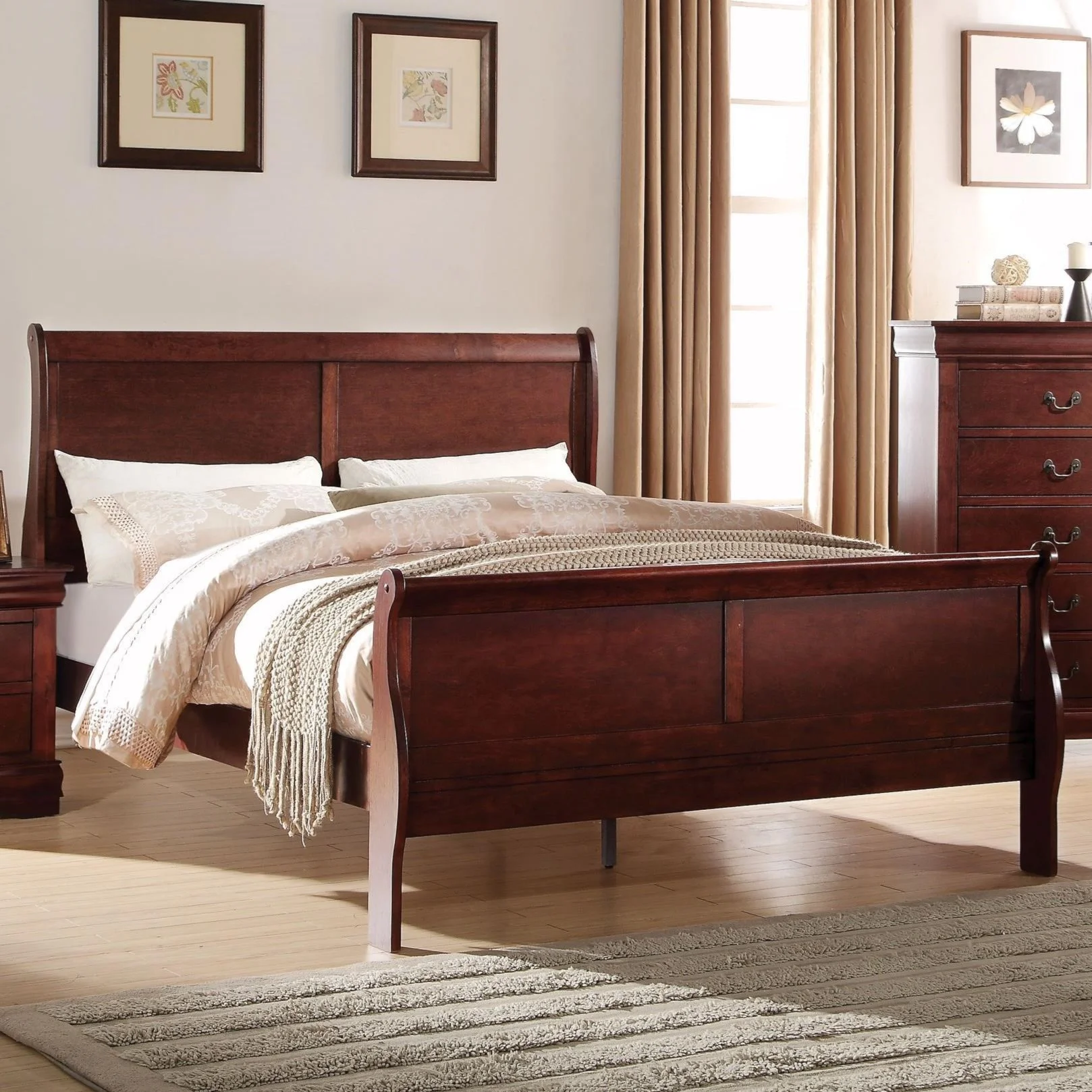 Acme Furniture Louis Philippe Full Bed (FB 29H), A1 Furniture & Mattress