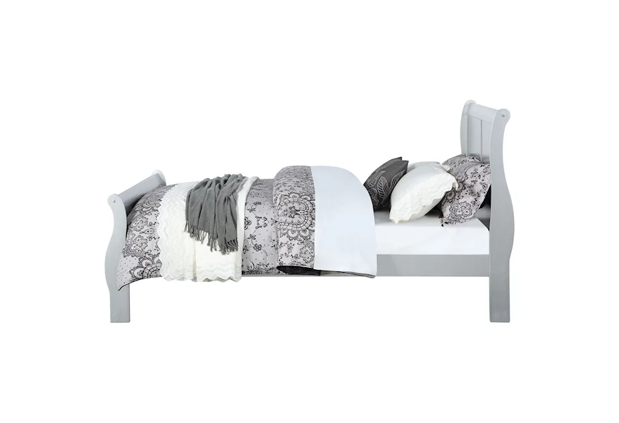 Acme Furniture Twin Louis Philippe Bed Dark Gray - Acme Furniture