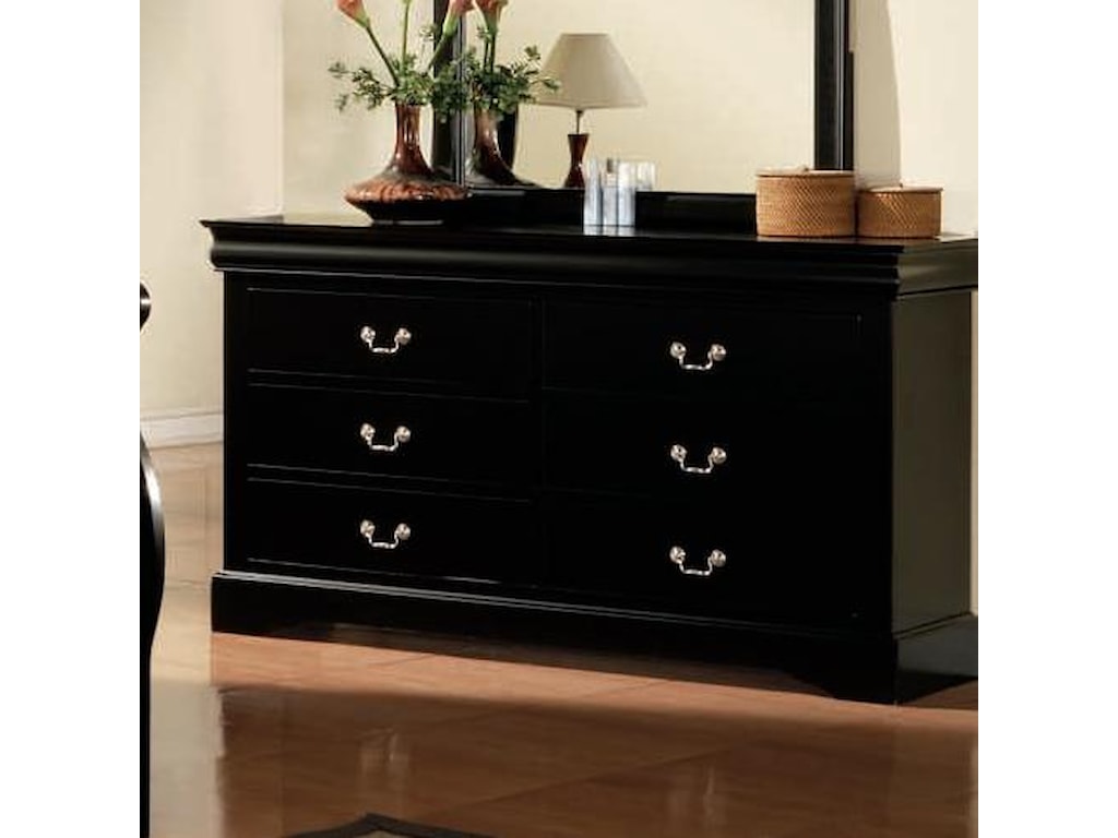 Acme Furniture Louis Philippe Iii 19505 Transitional 6 Drawer