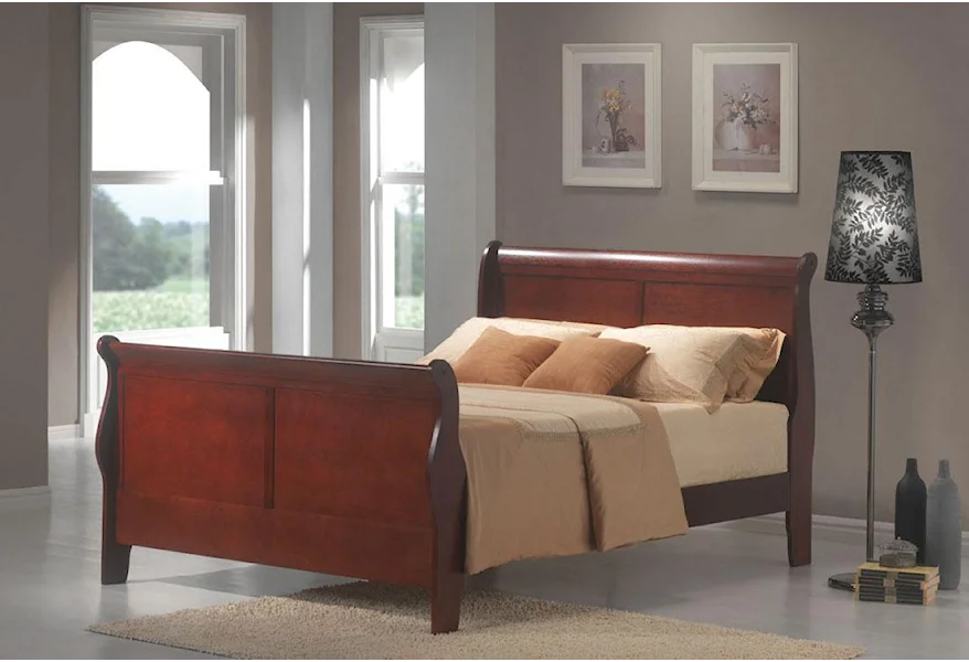 ACME Louis Philippe III Full Bed in Cherry 19528F