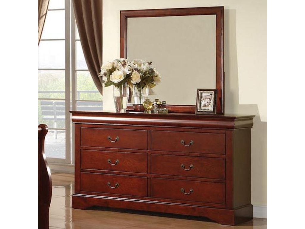 Acme Furniture Louis Philippe Iii 19524 Rectangular Dresser Mirror