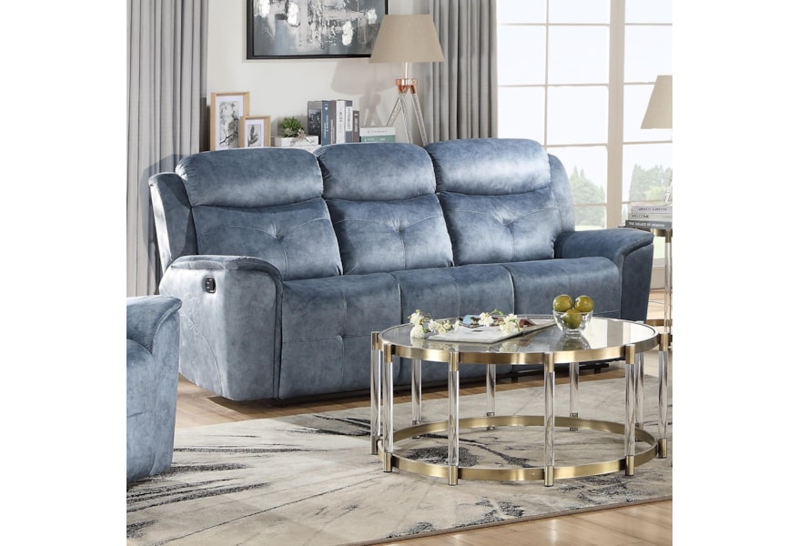 Acme Furniture Mariana 55035 Contemporary Motion Sofa With External Latch Handle | Del Sol Furniture | Reclining Sofas