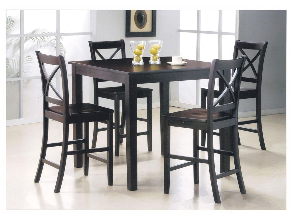 Acme Furniture Martha 07550 5 Piece Counter Height Dining Set Martha 5 Piece Counter Height Dining Set By Acme Furniture